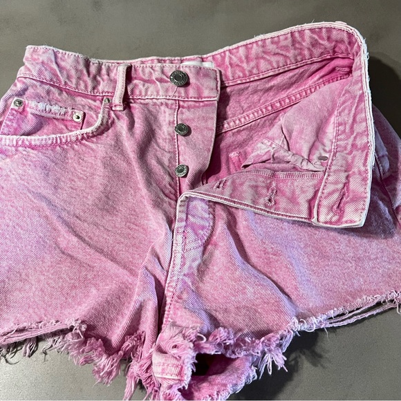 ZARA High Rise Jean Short - Picture 3 of 6